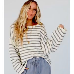 Striped Oversized Sweater - only worn twice